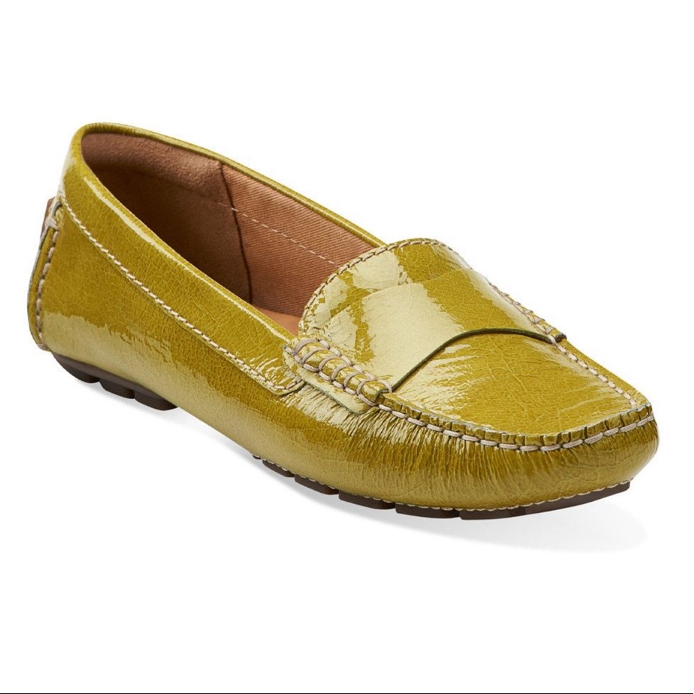 Clark’s Dunbar Granby Patent Leather Moccasins